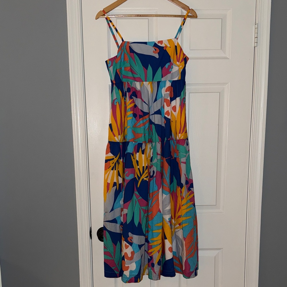 J. Crew Vibrant Multicolor Maxi Dress
